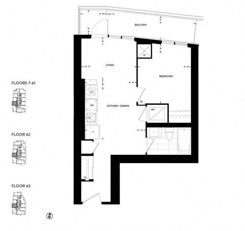 floor plan of the ground floor of the house